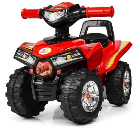 фото Детский толокар-квадроцикл Тачки HZ 551T-3 музыка и свет (красный)