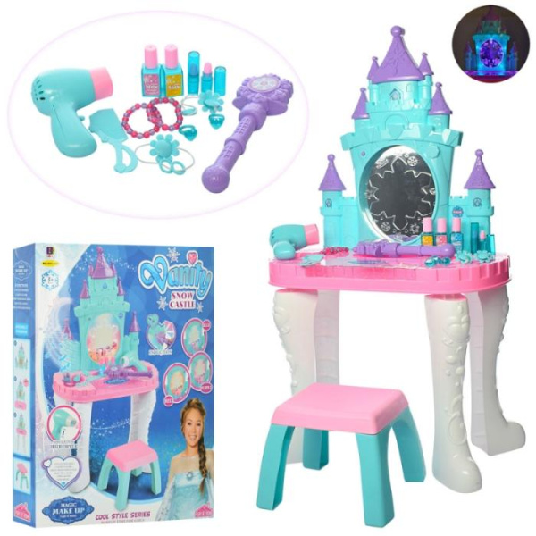 Игровое трюмо для девочек 661-127 стульчик музыка свет