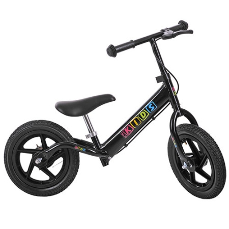 фото Беговел для детей 12 дюймов PROF1 KIDS M 3436AB-1 резиновые колеса (черный)