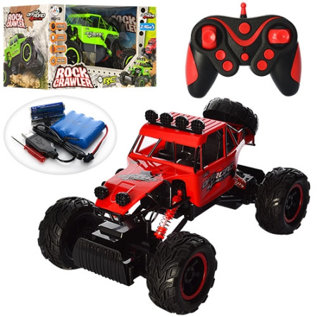 фото Джип на радиоуправлении 0132 надувные резиновые колеса (33см)