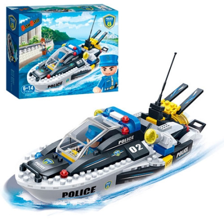 фото Конструктор BanBao 7006 полиция катер (225 деталей)