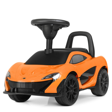 фото Детская машина-каталка MCLaren Z 372L-7 с кожаным сиденьем (оранжевая)