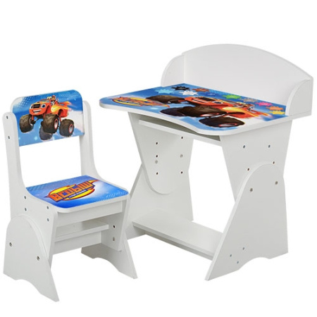 фото Регулируемая парта со стульчиком ML-315-10-1 Вспыш (белая)