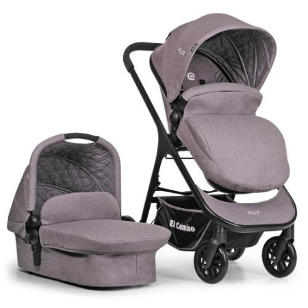 фото Универсальная коляска для детей El Camino ME 1014-11 EVE люлька 2в1 (серая)