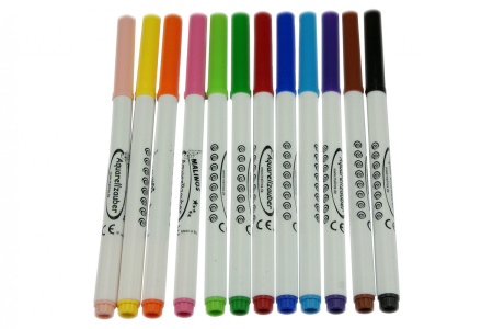 фото Акварельные фломастеры MALINOS Aquarellzauber на водной основе 12 шт