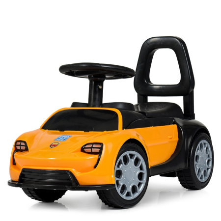 фото Детская каталка-толокар Porsche Sport 9788-6 с багажником под сиденьем (оранжевая)
