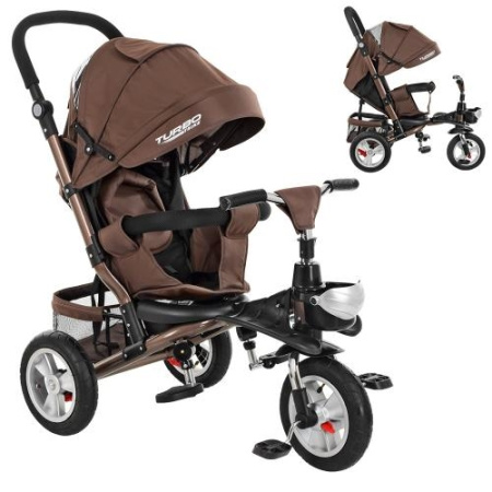 фото Колясочный велосипед для детей Turbotrike M 3647A-13 трансформер (шоколад)