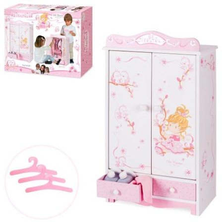 фото Деревянный шкаф для куклы DeCuevas 54023 (32-54-20см)