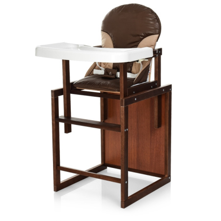 фото Детский стульчик для кормления CH-D4 трансформер 2в1 (кофейный)