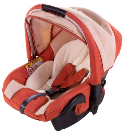 фото Автокресло Adamex Carlo бежевый-оранжевый 620304