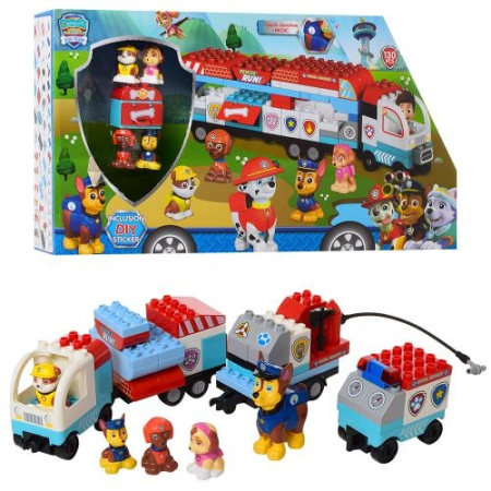 фото Конструктор Щенячий Патруль 8701 поезд с героями