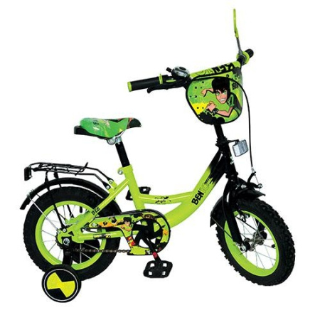 фото Двухколесный детский велосипед 12" BN 0038 Бeн Тен (зеленый)