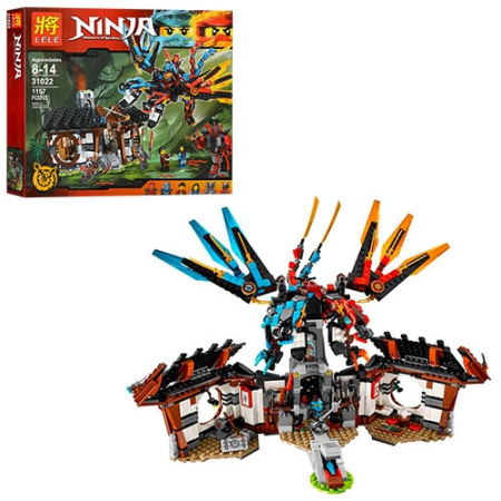 фото Детский игровой конструктор Ninjago 31022 строение с драконом (1157 деталей)