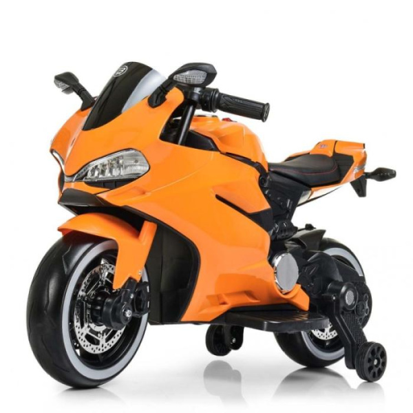 Детский спортивный байк Ducati M 4104EL-7 светящиеся колеса ЕВА (оранжевый)