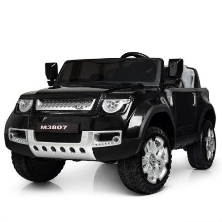 фото Детский электромобиль джип Bambi M 3807EBLR-2 полный привод и кожаное сиденье (черный) фото Детский электромобиль джип Bambi M 3807EBLR-2 полный привод и кожаное сиденье (черный)