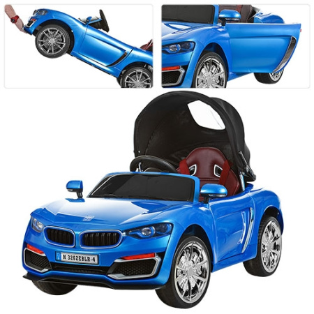 фото Детская электромашина BMW M 3262EBLR-4 с откидной крышей (синий) фото Детская электромашина BMW M 3262EBLR-4 с откидной крышей (синий)