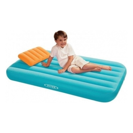 фото Детский надувной матрац Intex 66801 с подушкой (157-88-18 см)