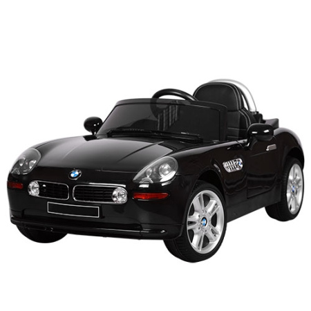 фото Детский электромобиль BMW Z8 JJ1288EBLR-2 с пультом управления и кожаным сиденьем (черный)
