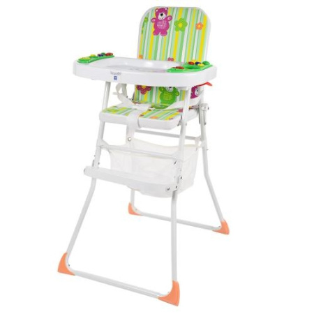 фото Детский музыкальный стульчик для кормления M 0405-1 BAMBI с корзиной (мишки)