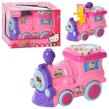 фото Детский паровоз 88888 HK Хелоу Китти ездит