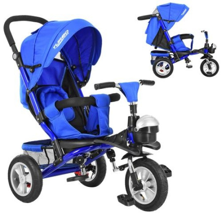 фото Колясочный велосипед для детей Turbotrike M 3647A-14 трансформер (синий индиго)