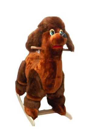 фото Плюшевый пудель-качалка