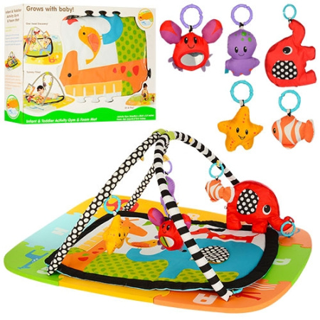 фото Детский коврик мозаика 63529 животные