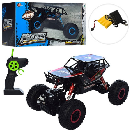 фото Джип на радиоуправлении 222-36-37B резиновые колеса амортизаторы (27см)