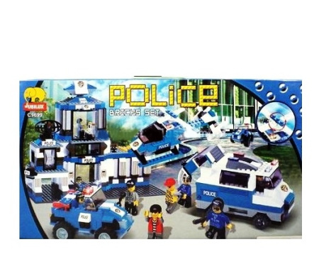 фото Детский игровой конструктор JUBILUX C 9699 «Полиция» (814 дет.)