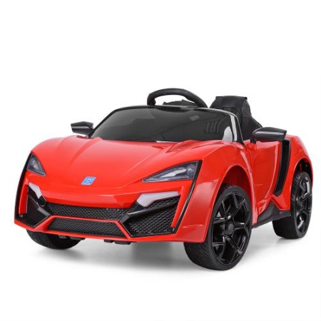фото Детская спортивная машина Bambi M 3672EBLR-3 кожаное сиденье (красная)