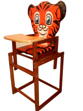 фото Деревянный детский столик для кормления "Тигренок"