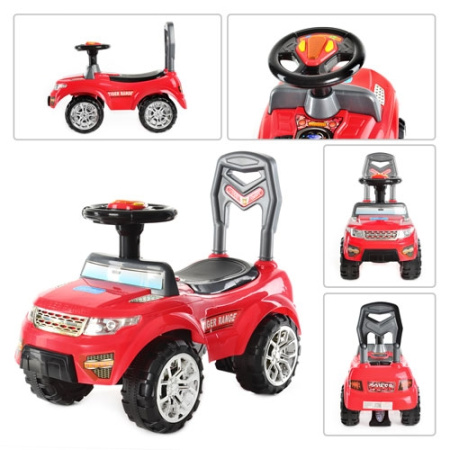 фото Детская каталка-толокар Bambi Q 05-2-3 музыка свет багажник (красная)