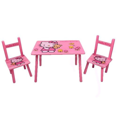 фото Детский столик M 0293 Hello Kitty со стульчиками