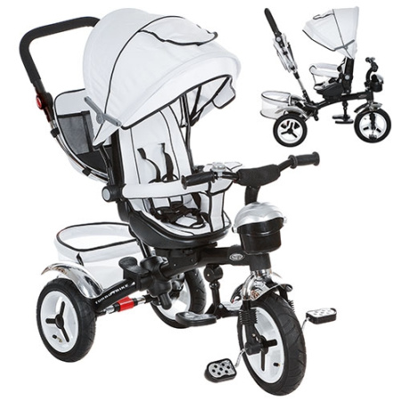 фото Велосипед колясочный  M 3200-8A с функцией поворота сиденья (белый)