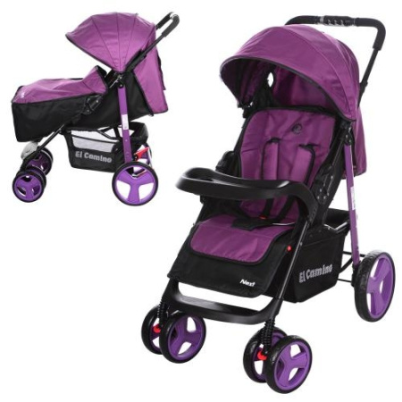 фото Коляска для детей M 3444-9-2 NEXT прогулочная книжка (фиолетовая)