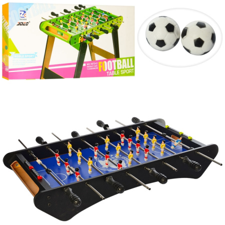 фото Настольный деревянный футбол 1073 на штангах со шкалой ведения счета