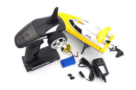 фото Катер на радиоуправлении Fei Lun FT007 Racing Boat (желтый)