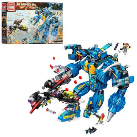 фото Конструктор 2в1 Brick 2722 робот-трансформер и самолет (1351 деталь)