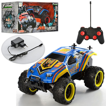 фото Джип на радиоуправлении 1333-4A небьющийся корпус и резиновые колеса