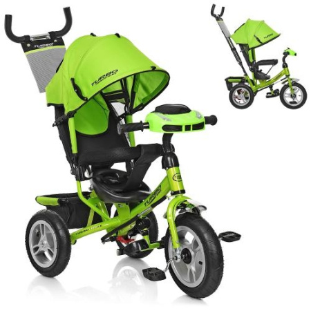 фото Детский трехколесный прогулочный велосипед ITRIKE M 3115-4HA (зеленый)