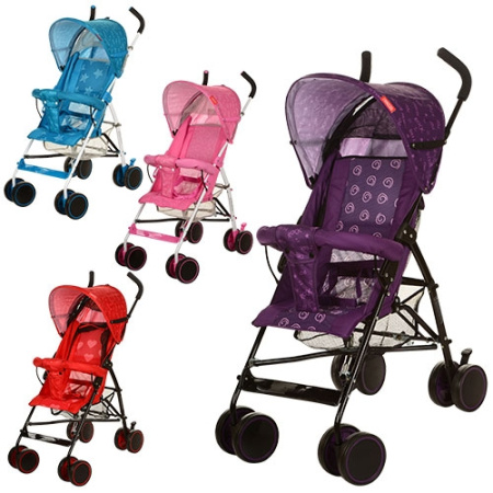 фото Прогулочная коляска B-5 трость (красная голубая фиолетовая розовая)