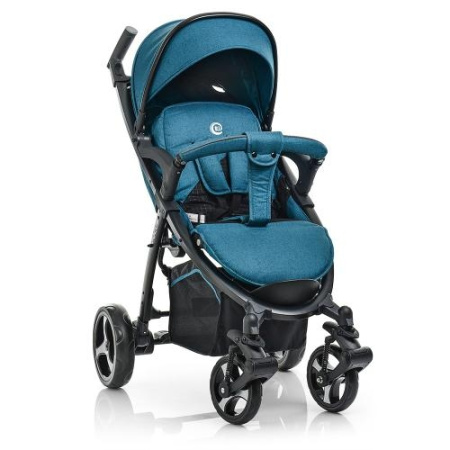 фото Детская коляска El Camino ME 1023L FOCUS Aqua прогулка-книжка (бирюзовая)