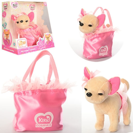 фото Собачка Кикки музыкальная M 3644 UA в сумке (22см)