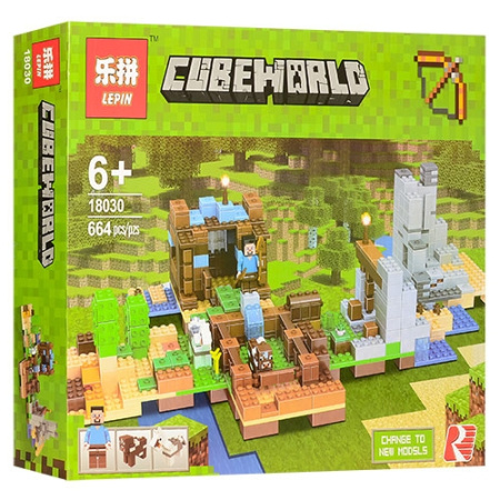 фото Детский конструктор Minecraft 18030 строение (664 детали)
