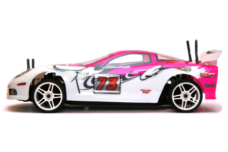 фото Радиоуправляемая модель Шоссейная 1:10 Himoto NASCADA HI5101 Brushed (розовый)