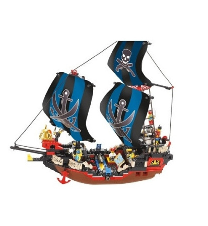 фото Сюжетно-ролевой конструктор  Sluban 619933/M 38 B 0128 «Пиратский корабль» аналог Lego (512 дет.)