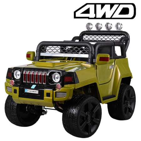 фото Детский электромобиль джип M 3601EBLR-5 полный привод (зеленый) фото Детский электромобиль джип M 3601EBLR-5 полный привод (зеленый)