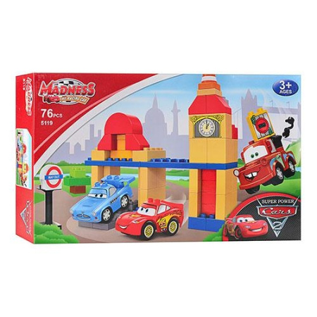 фото Конструктор Meadness CARS 5119 для малышей "Тачки", (75 деталей)