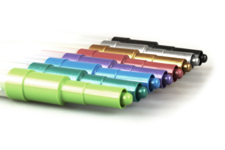 фото Фломастеры и аэрографы металлик Malinos Metallic XXL 16 (8+8 шт)