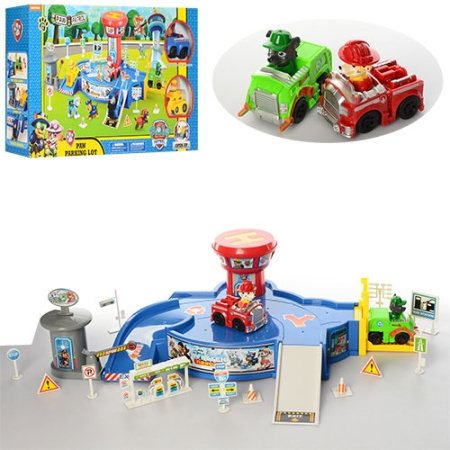 фото Детский гараж XZ-356N Щенячий Патруль две машинки